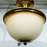 2-light brass ceiling light