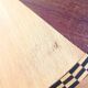 Art Deco 2-tiered pedestal table in purple rosewood, diameter 58.5 cm