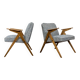 Customizable Pair Of Restored Mid Century "Bunny" Armchairs, 1970's