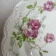 4 plates dessert porcelain Limoges flowers