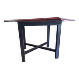 Table salon laquée acajou