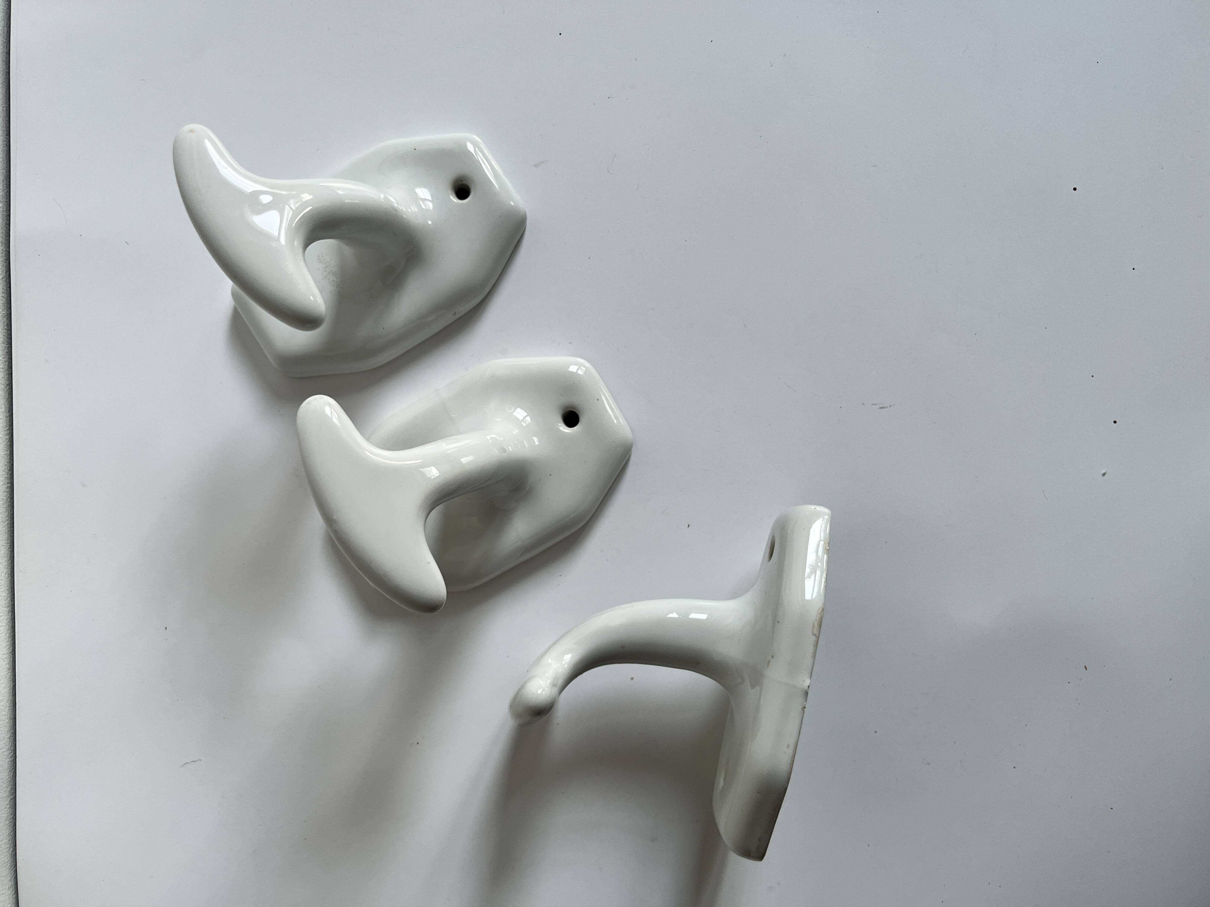 Porcelain coat hook