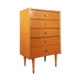 Small vintage oak rag picker