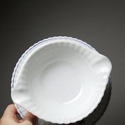 Bernardaud sauceboat Limoges porcelain with floral decoration from the 1920s to 1950s.