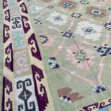 Large flat carpet Durhi India 317x482 cm