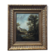 Oil on panel: lively landscape