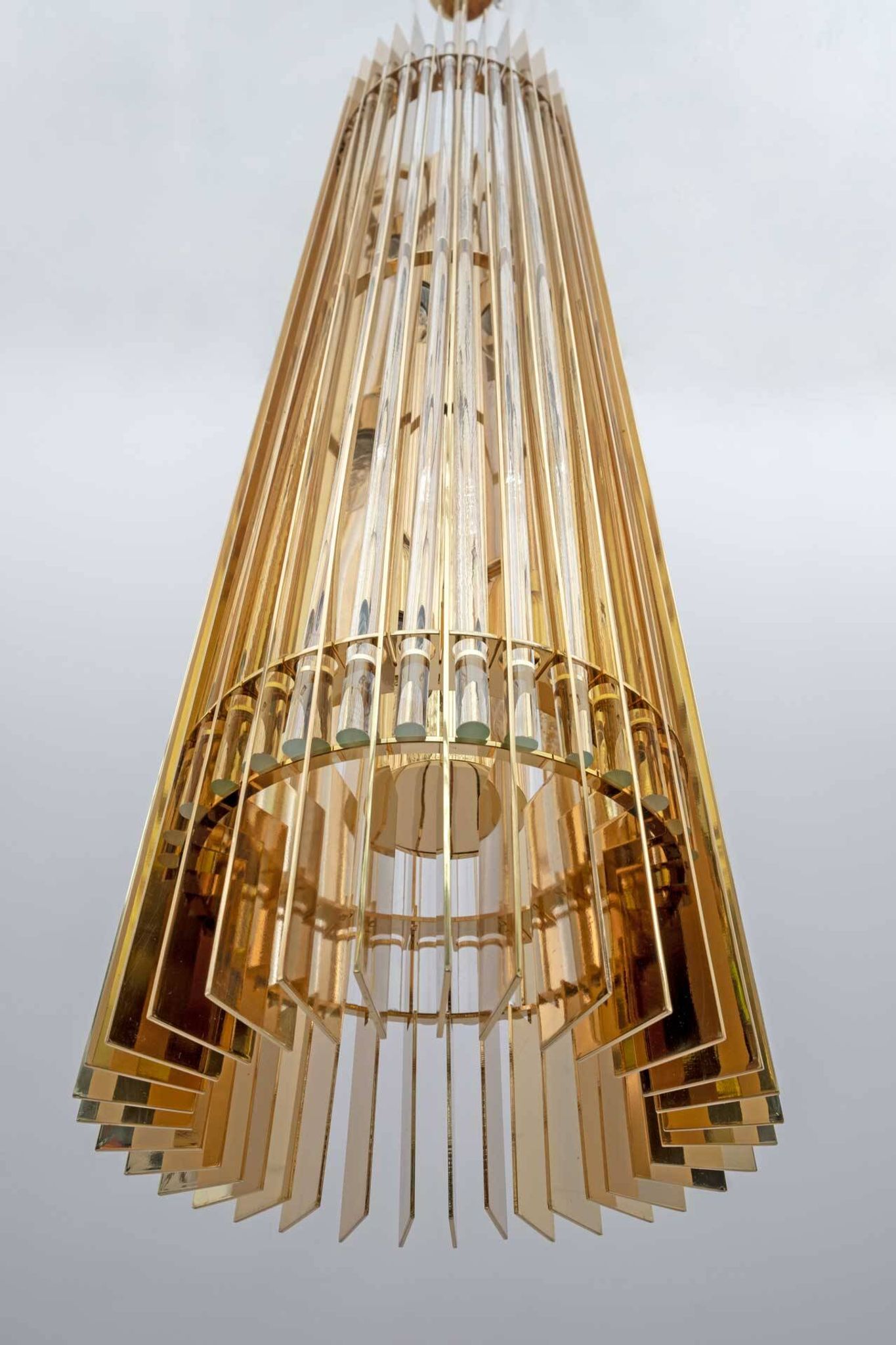 Romani Saccati for Gucci Brass Crystal Murano Pendant by Studio Design