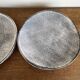 Set of 8 brutalist plates 1970 grey Niederviller Twilight