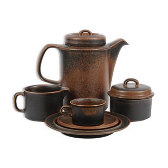 Ruska Coffee Set by Ulla Procope for Arabia, 1970s