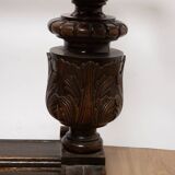 Large solid wood table with Spanish Renaissance extension