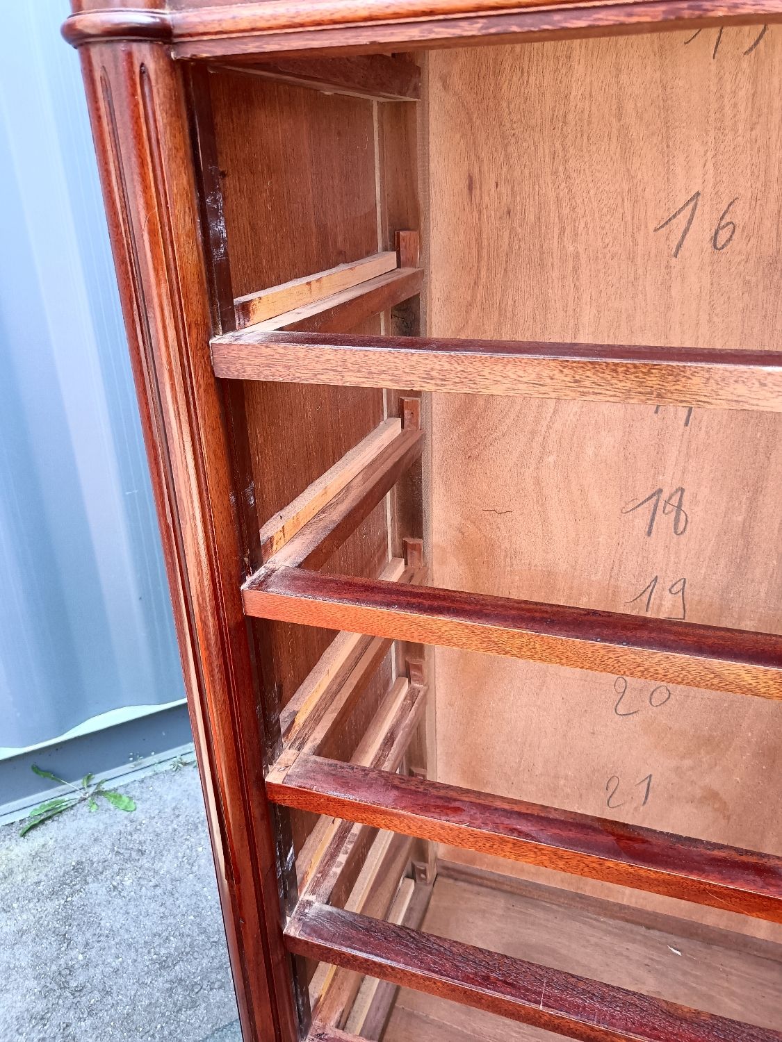 Louis XVI marble top chest of drawers