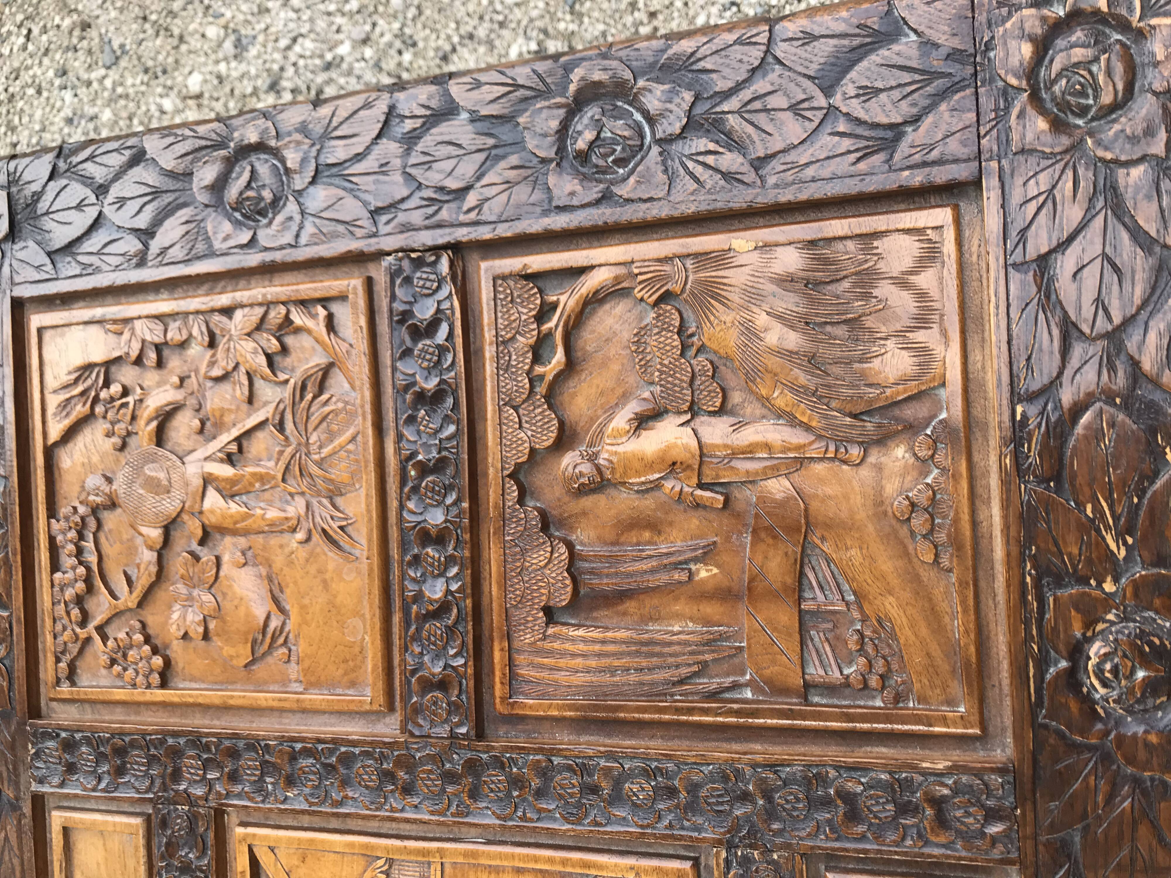 Indonesian sculpted chest