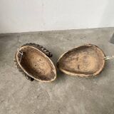 Pair of African Fang and Punu masks from Gabon