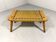 Tabouret en chêne blond spécial, petit banc des années 1960.