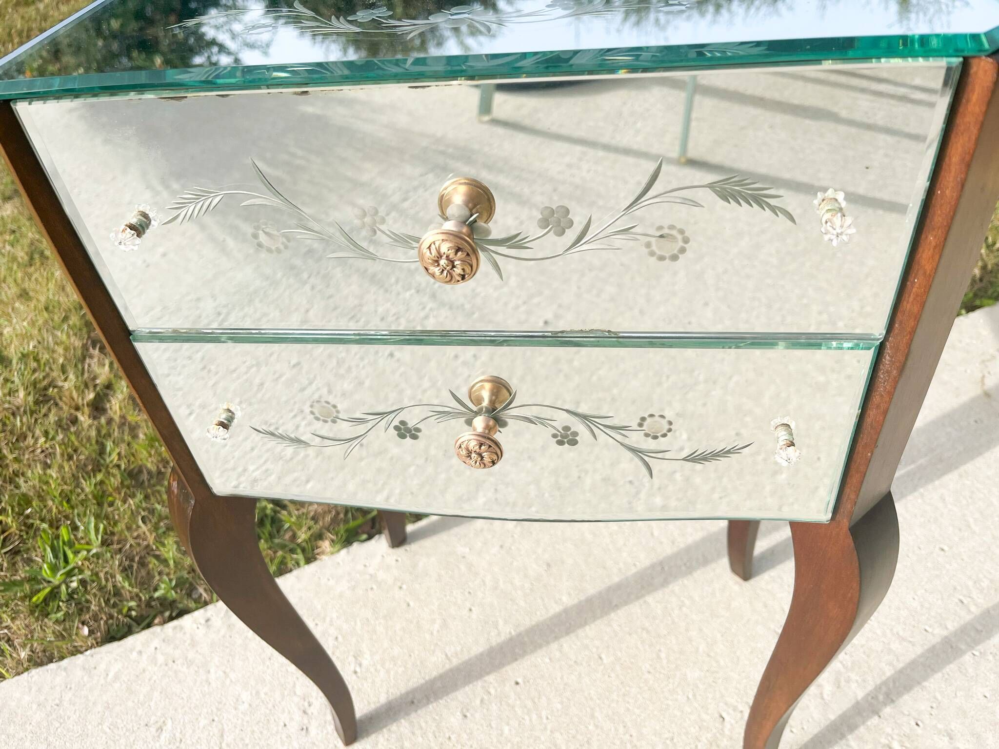 Art Deco bedside mirror