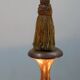 Large Wooden Art Deco Chandelier, 1930s