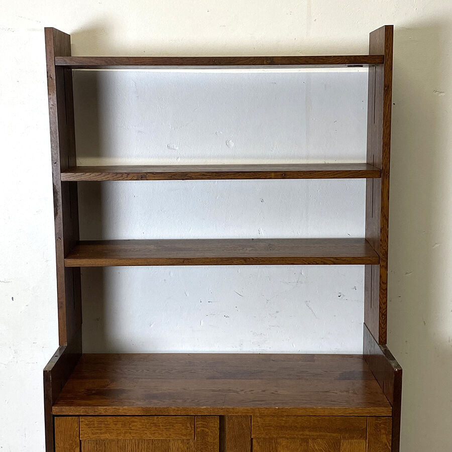 Modular shelf solid oak vintage 80's