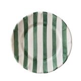 Green striped plate
