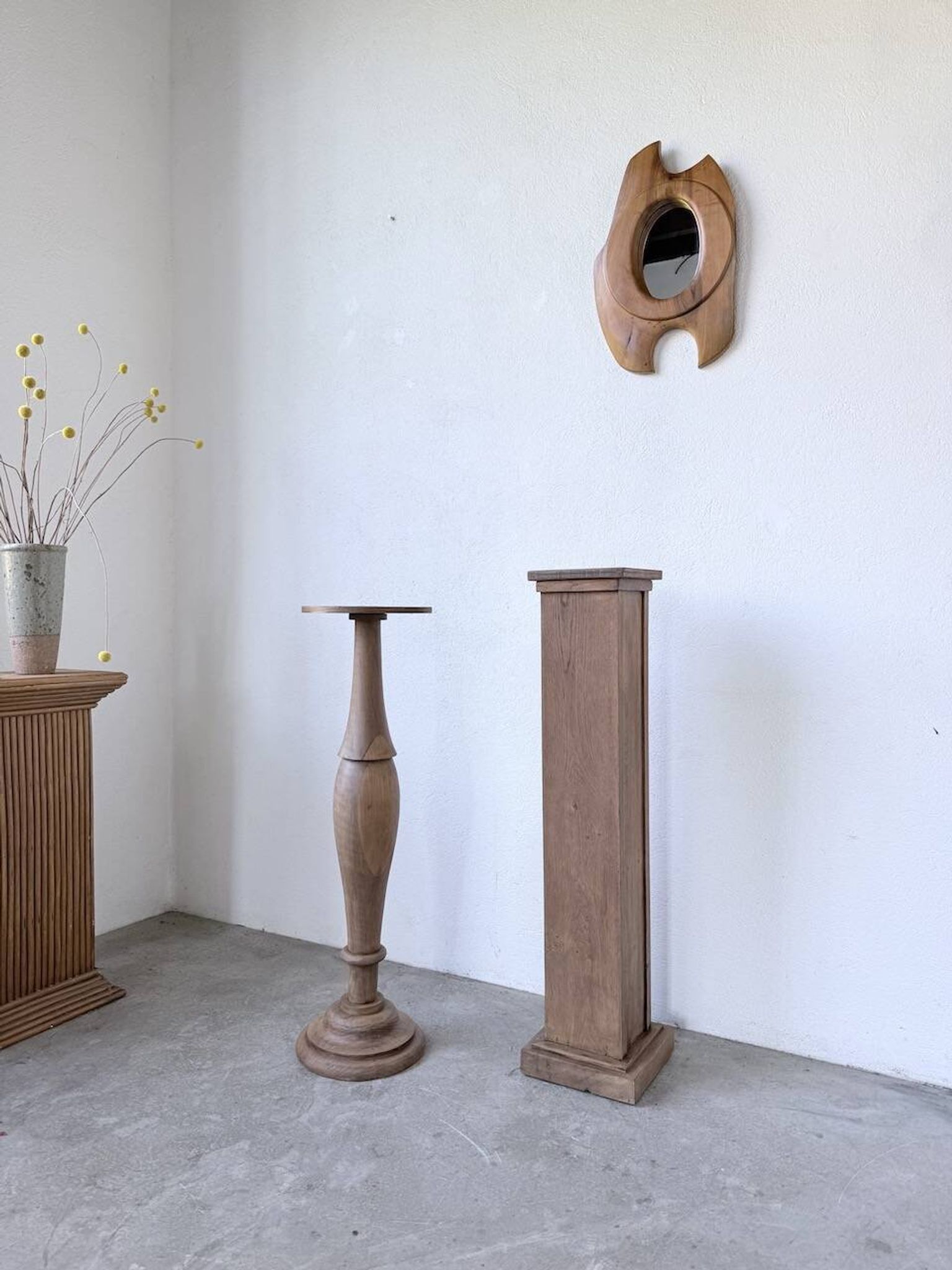 Organic walnut mirror 1960