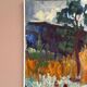 Original Swedish Oil on Canvas – "Tree in a Landscape", Unknown Artist – Vintage and Framed – 33 × 28 cm (12.9" × 11")