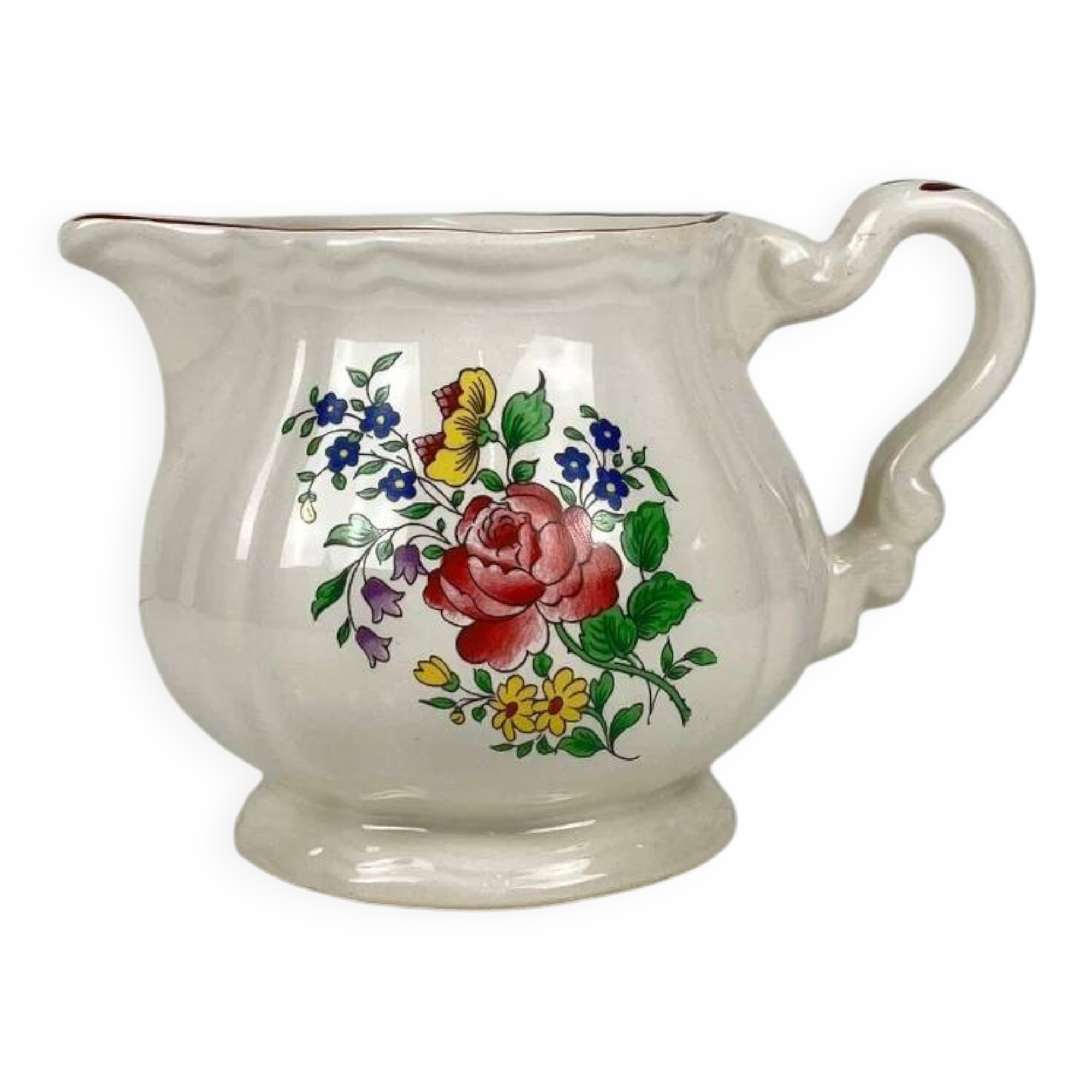 High sauceboat model Réverbère by KG Lunéville