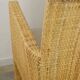 Fauteuil en bois et rotin tressé