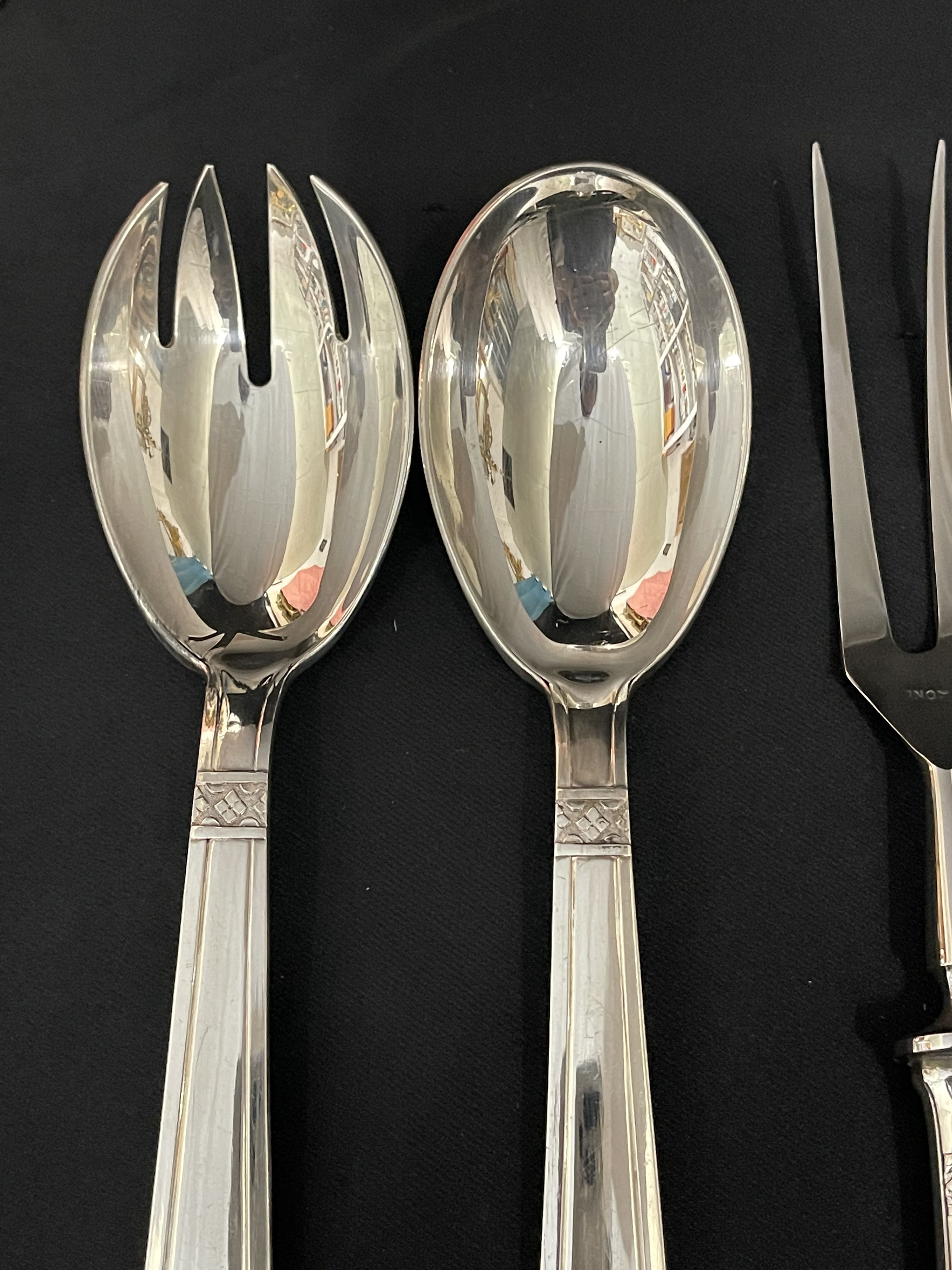 Cutlery 143 pieces Grand Prix de Monaco art deco with silversmith