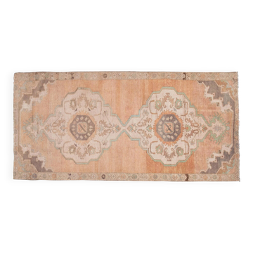Tapis de couloir turc vintage