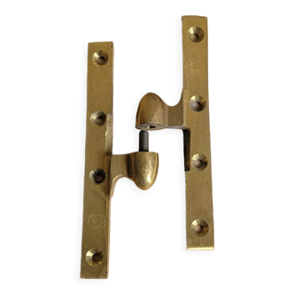 Old olive hinge in solid brass