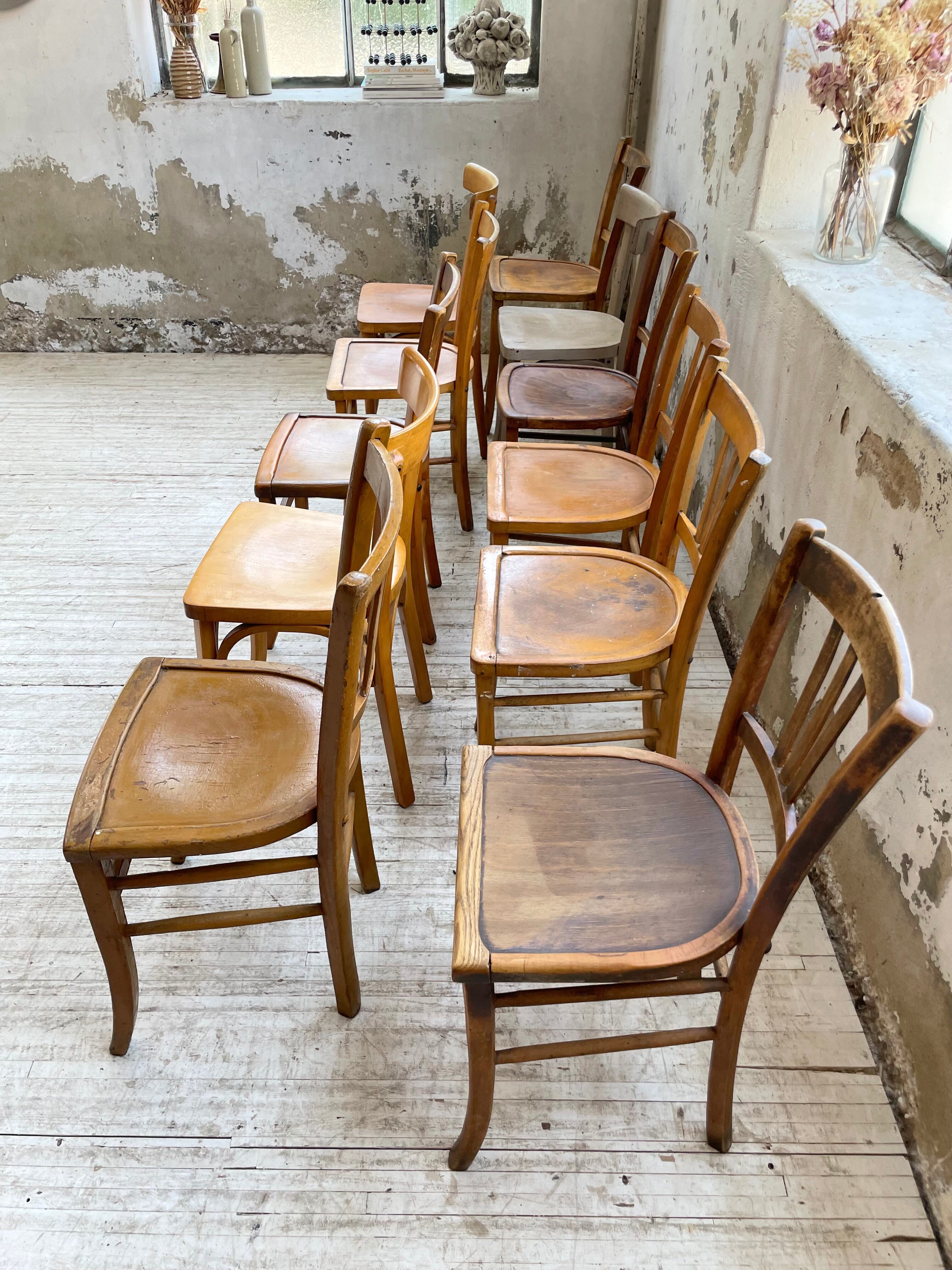 Set 11 Baumann bistro chairs