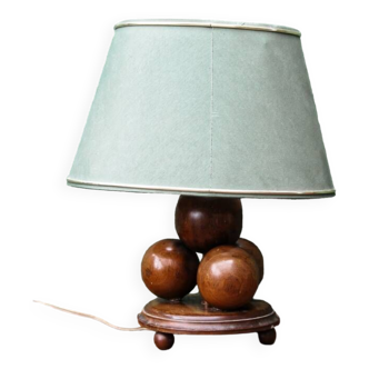 Bedside lamp, ball base, art deco