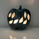 Openwork ceramic apple lamp from Les Grottes Dieulefit