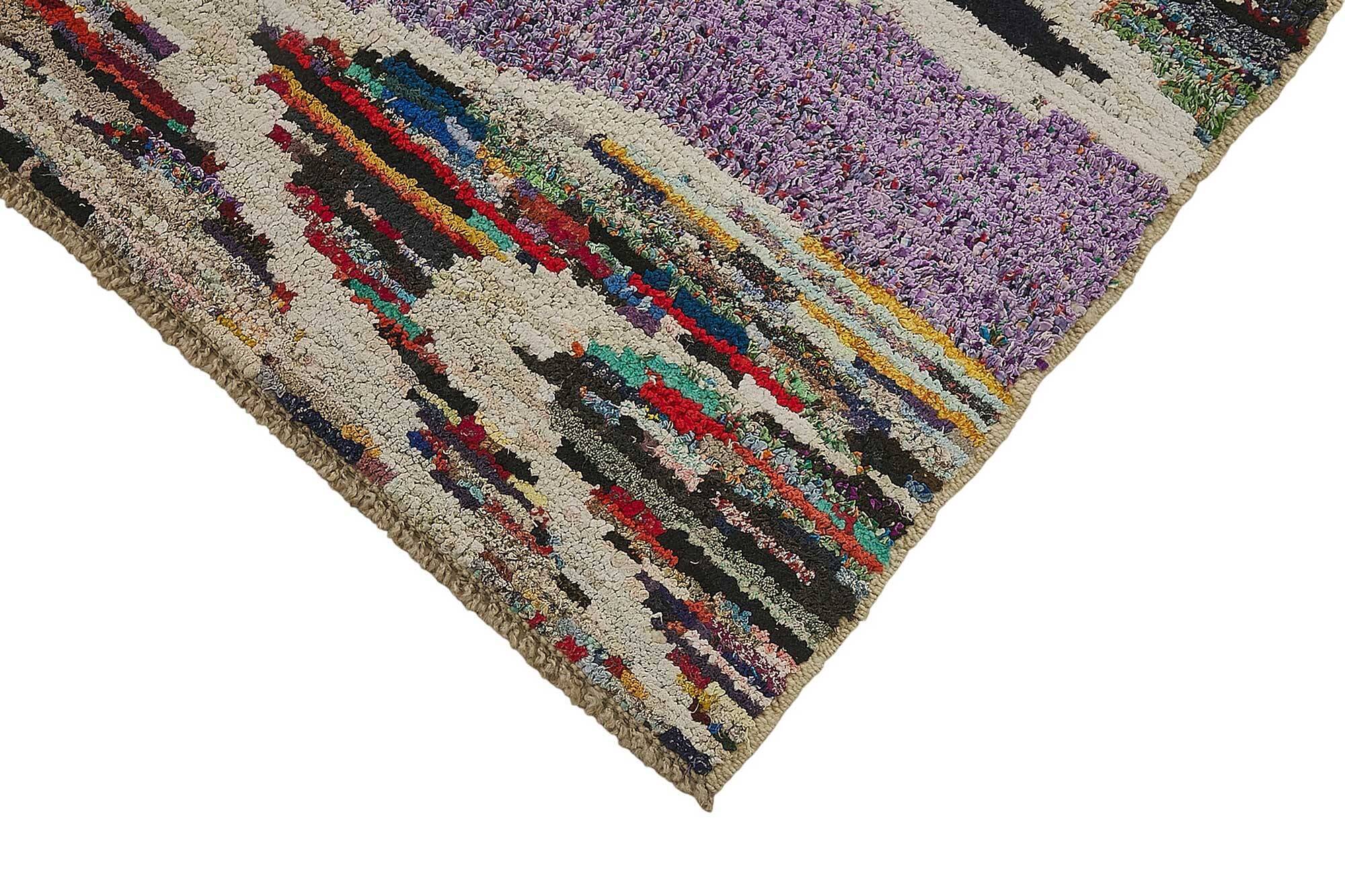 Handwoven Turkish Recycled Boho Rug 174 cm x 271 cm