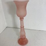 Glass paste candle holder