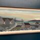 XL Original Swedish Oil on Canvas “Coastal Village” by Bo Sjöberg –Signed