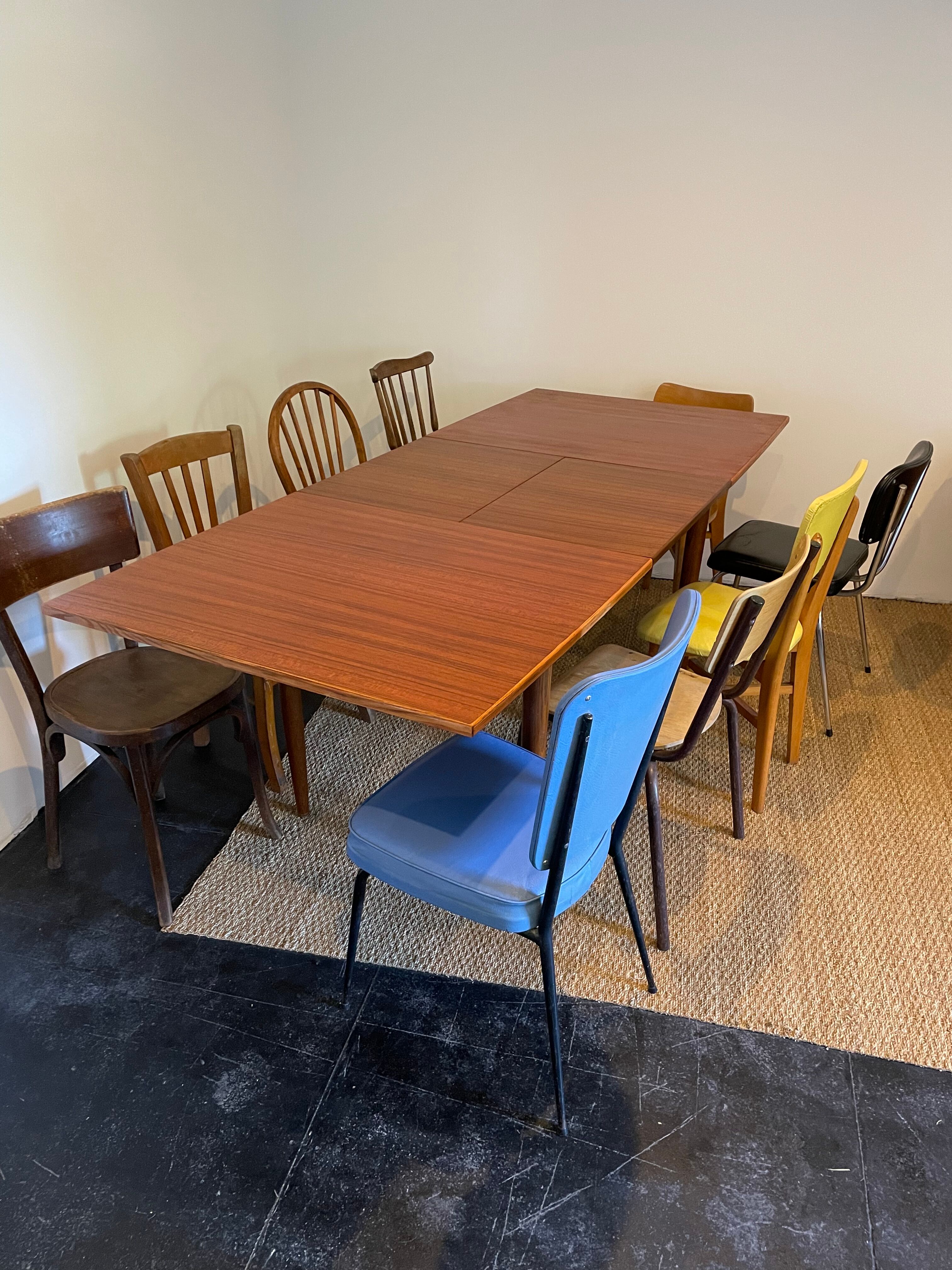 Vintage butterfly extension table year 50/60