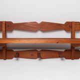 60's coat rack in solid beech