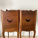 Pair of old louis XV style bedside tables