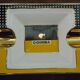 Ashtray COHIBA design, glazed porcelain, Cuba