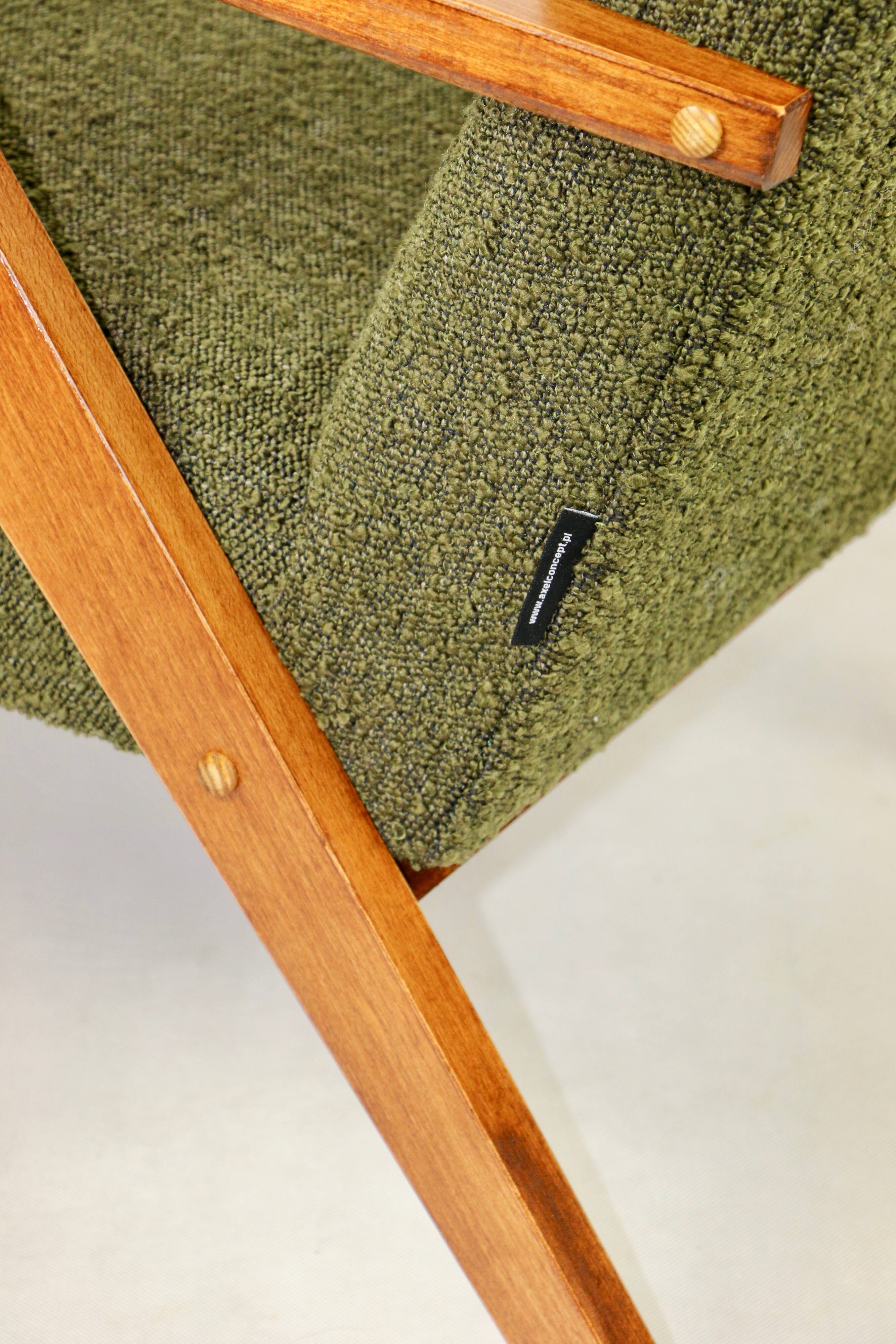 Vintage B-310 VAR Olive Curly Structural Armchair 1970s - 2 pieces available