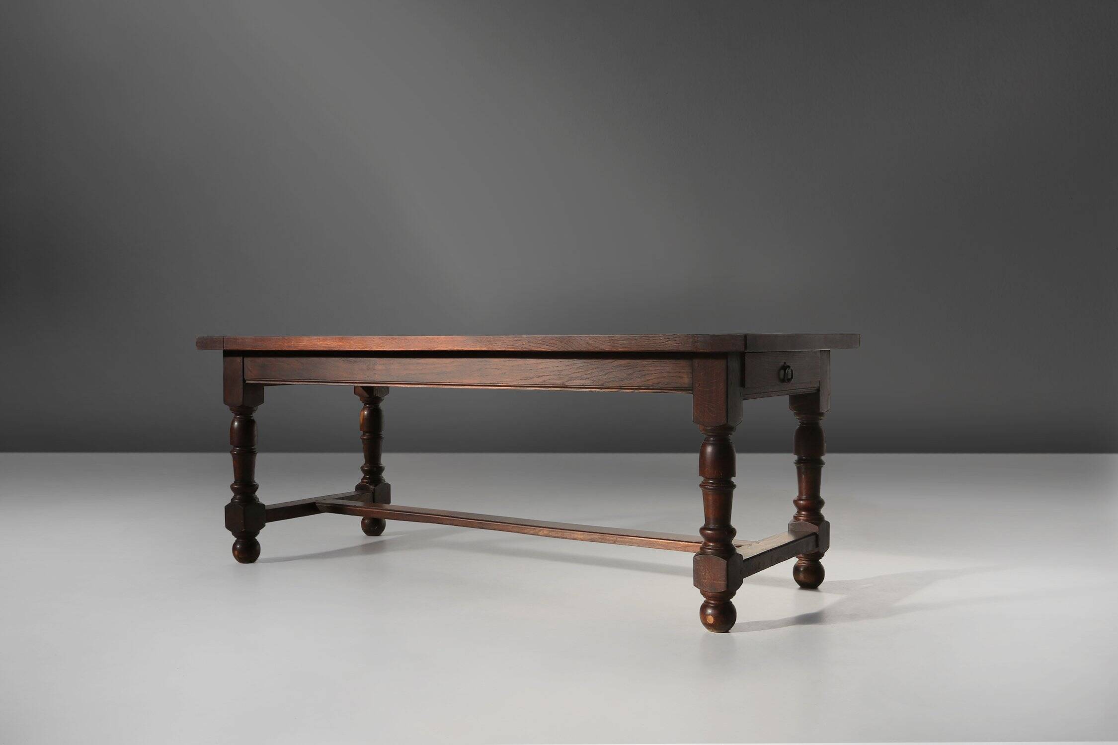 20th Century French Rustic oak Dining Table