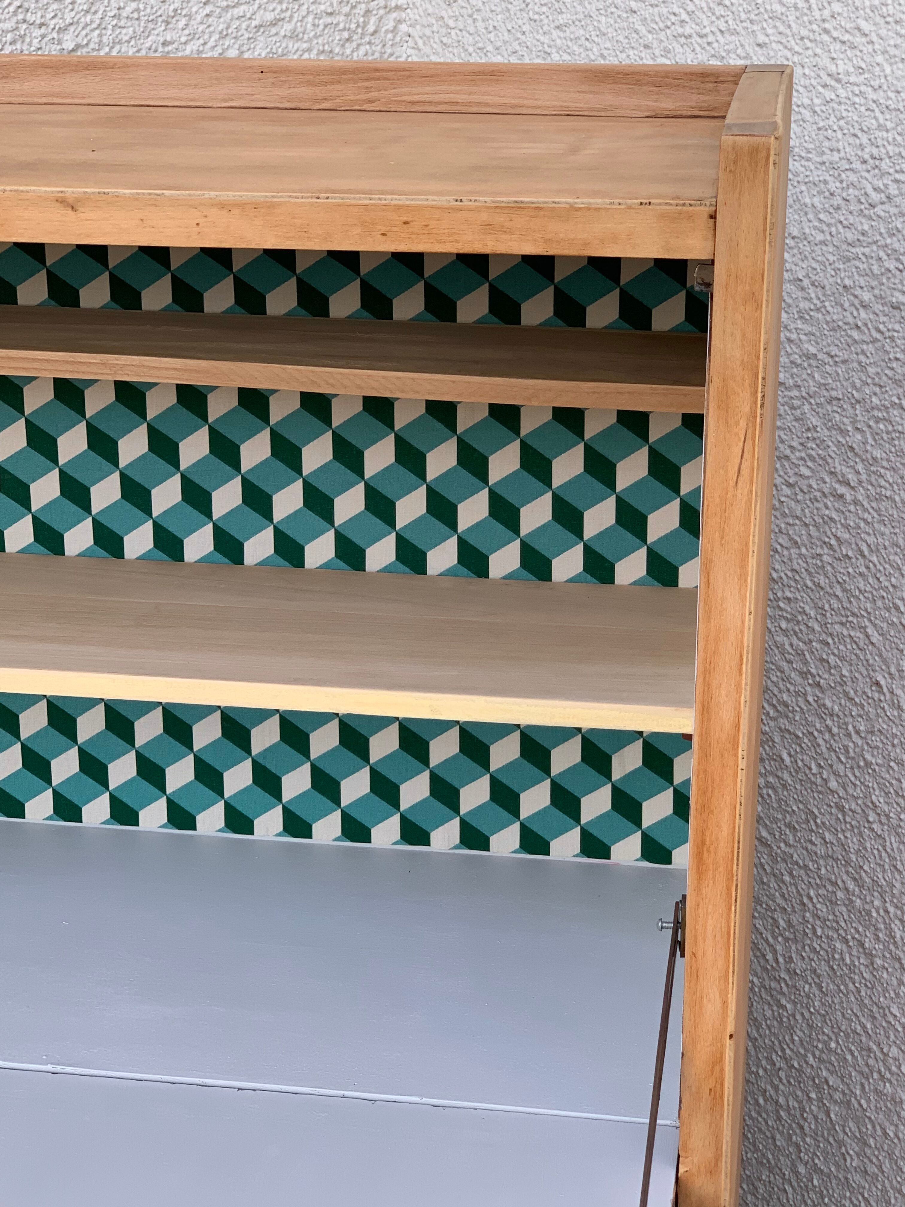 Secretary dresser vintage compass feet 1950