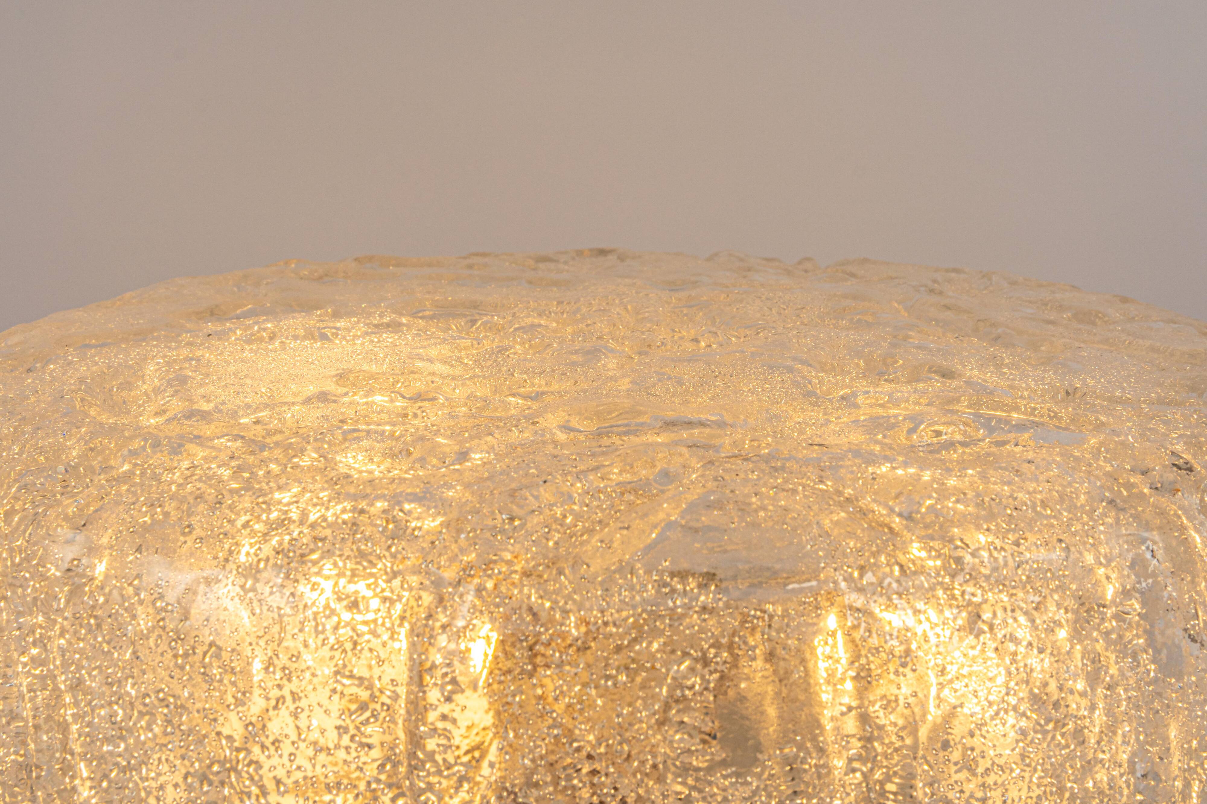 Round Murano glass ceiling light by Limburg, Germany, 1970s