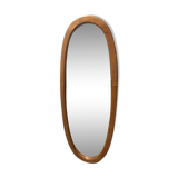 Wooden oval mirror 48x127cm