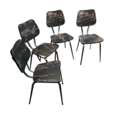 Série de 4 chaises formica