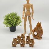 Liquor service Fish / vintage / ceramics / Vallauris style /