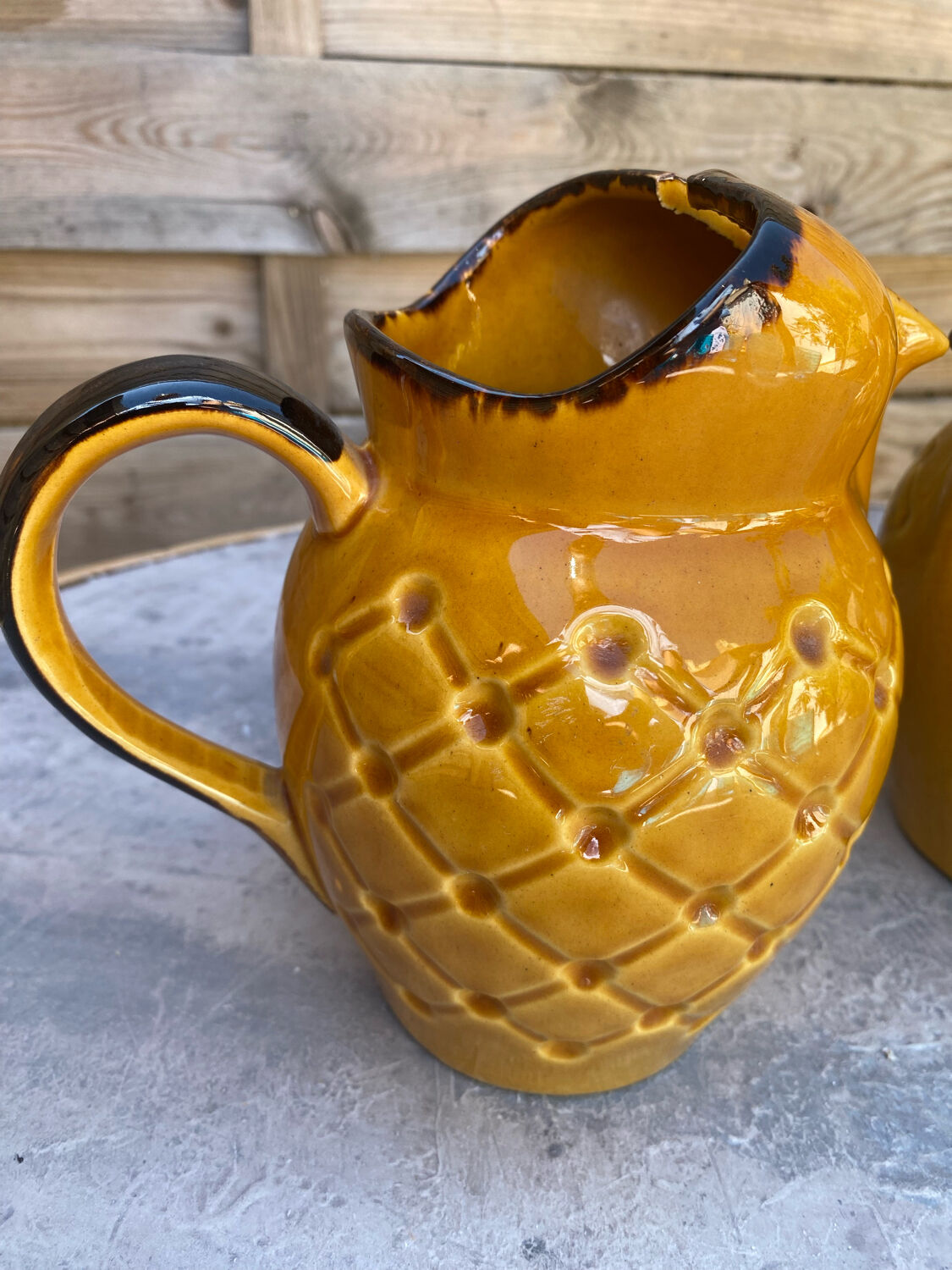 Pair of vintage pitchers