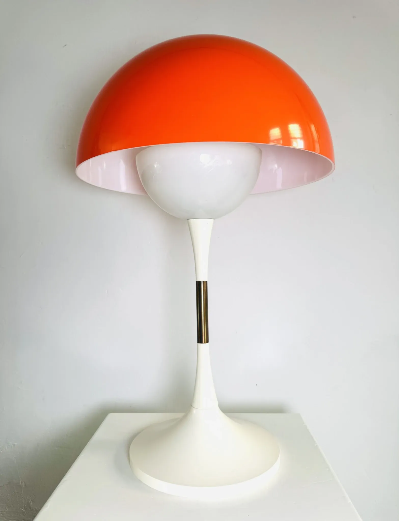 Mid-Century Trixel Table Lamp By Bent Karlby For Lyfa, Denmark 1970S