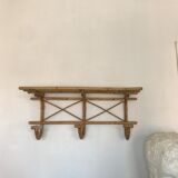 Bamboo coat rack shelf