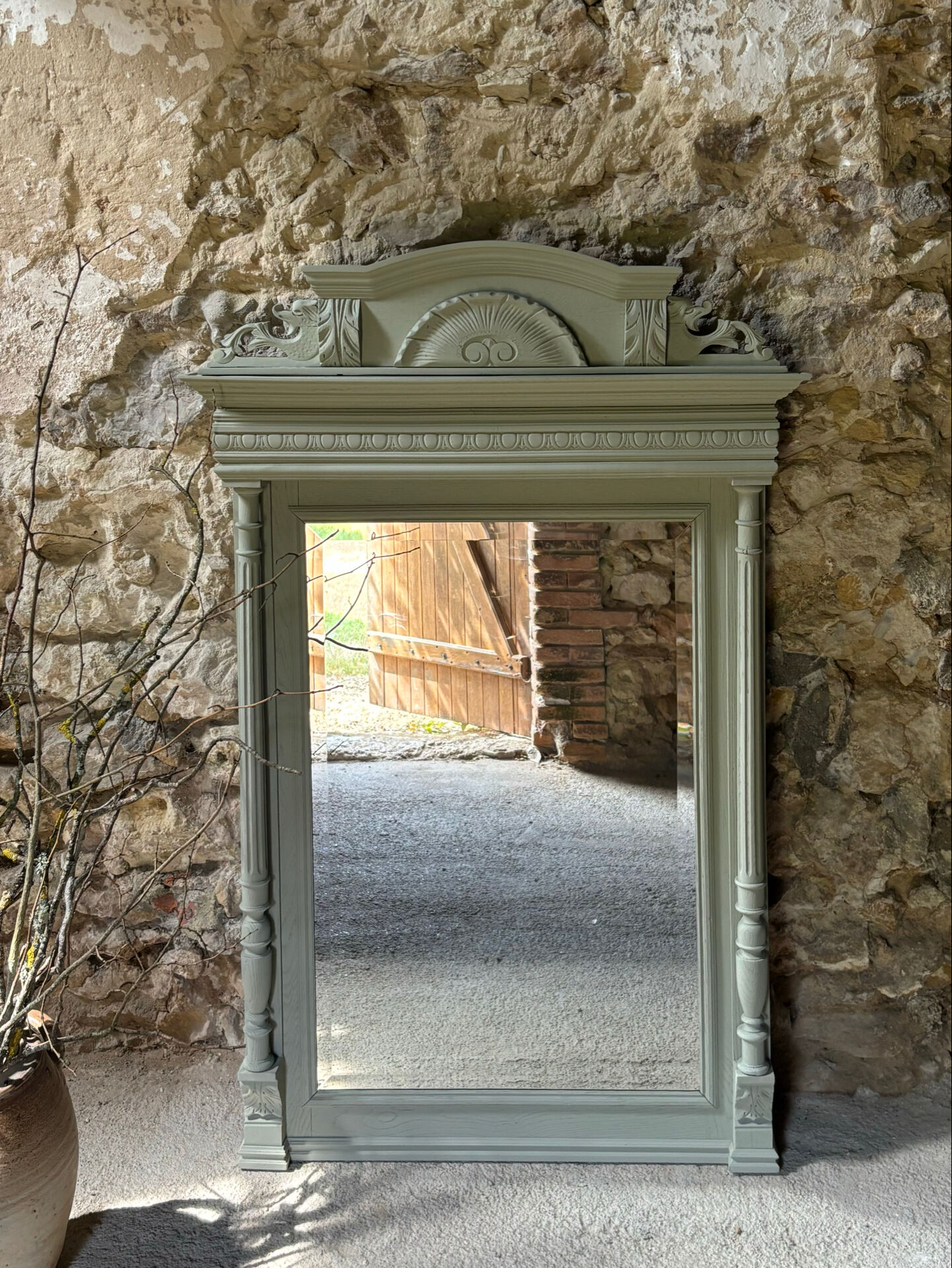 Napoleon III style mirror